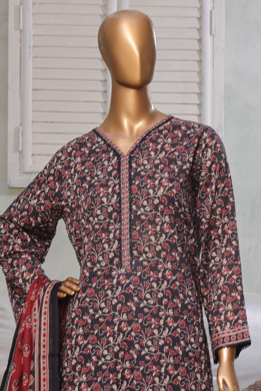 Bin Saeed Stitched 3 Piece Exc Printed Lawn Vol-03 Collection 2025