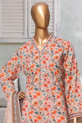 Bin Saeed Stitched 3 Piece Exc Printed Lawn Vol-03 Collection 2025