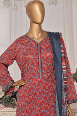 Bin Saeed Stitched 3 Piece Exc Printed Lawn Vol-03 Collection 2025