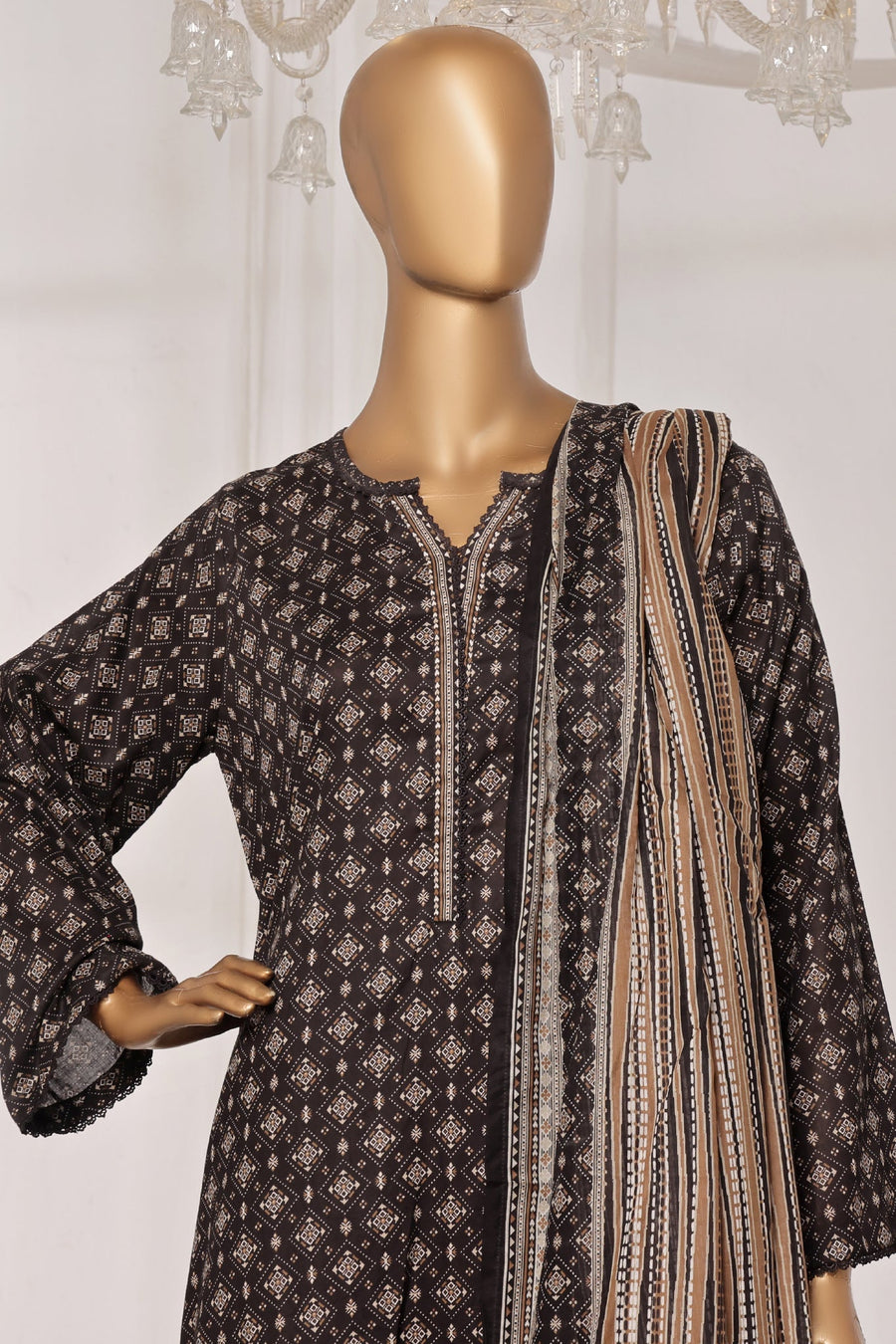 Bin Saeed Stitched 3 Piece Exc Printed Lawn Vol-03 Drop-02 Collection 2025